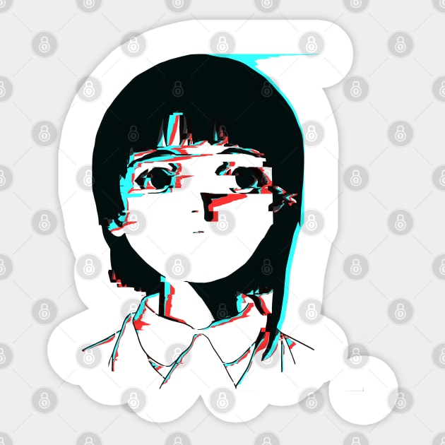 Lain 3D Glitch 01 Sticker by RAdesigns